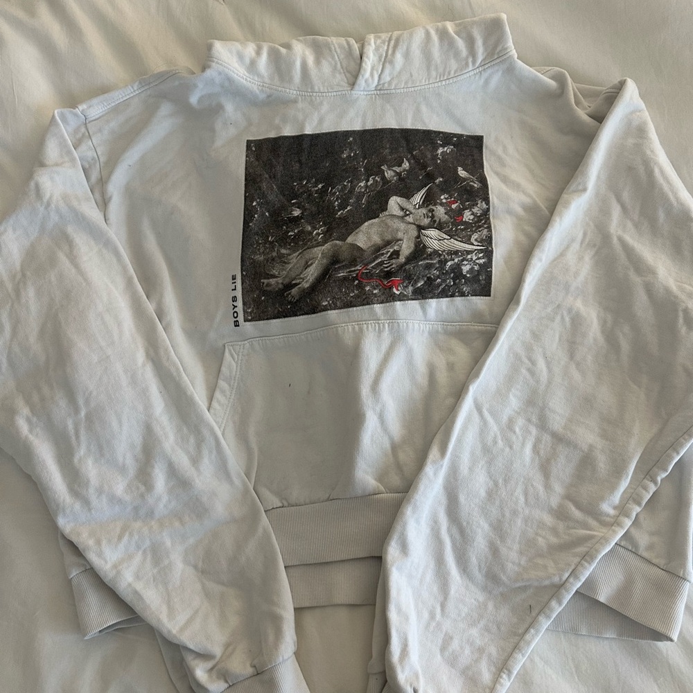 White boys lie hoodie